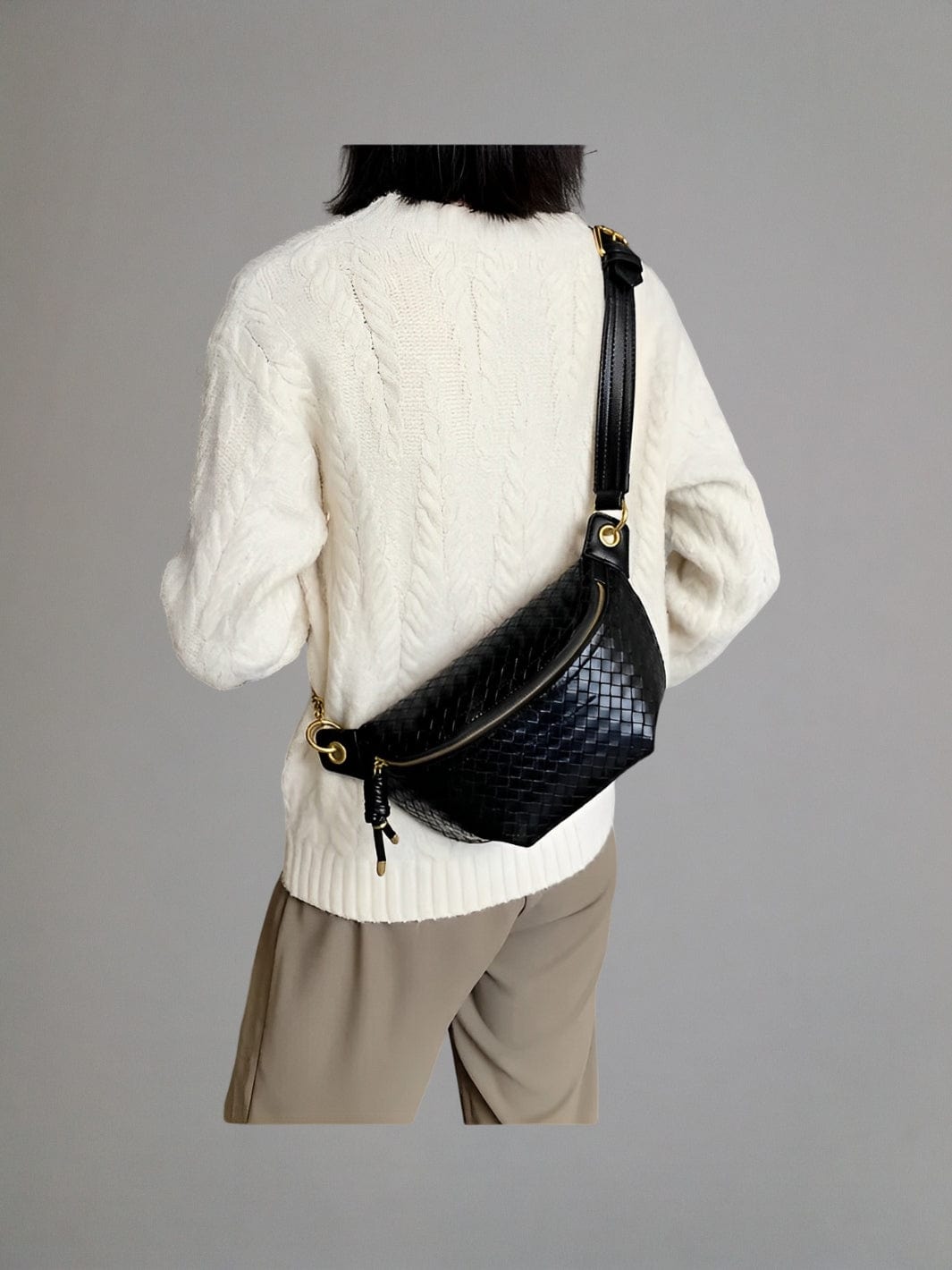 Sac banane femme cuir